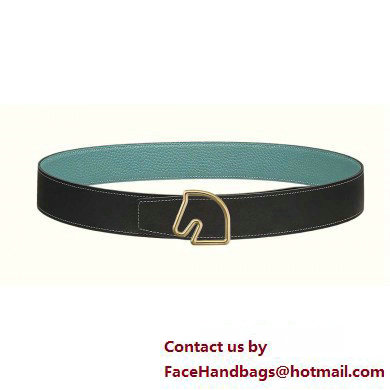 Hermes Tete de Cheval belt buckle & Reversible leather strap 38 mm 04 2023
